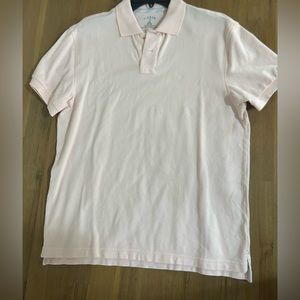 J Crew Men’s Polo, Medium, Light Pink